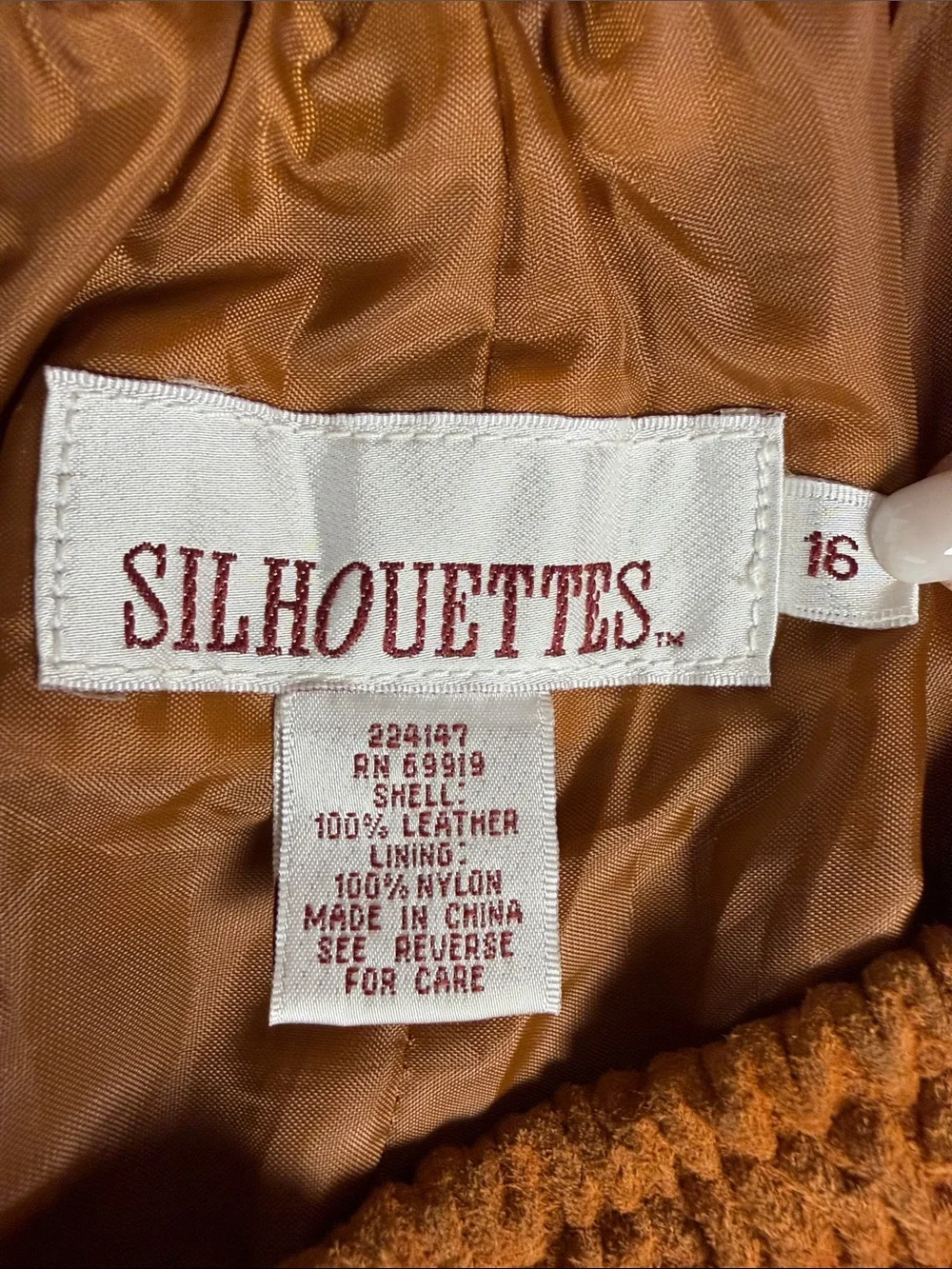 Vintage 100% Suede Leather Rust Brown Skirt Stretch Waist Size 16 Rodeo Cowgirl